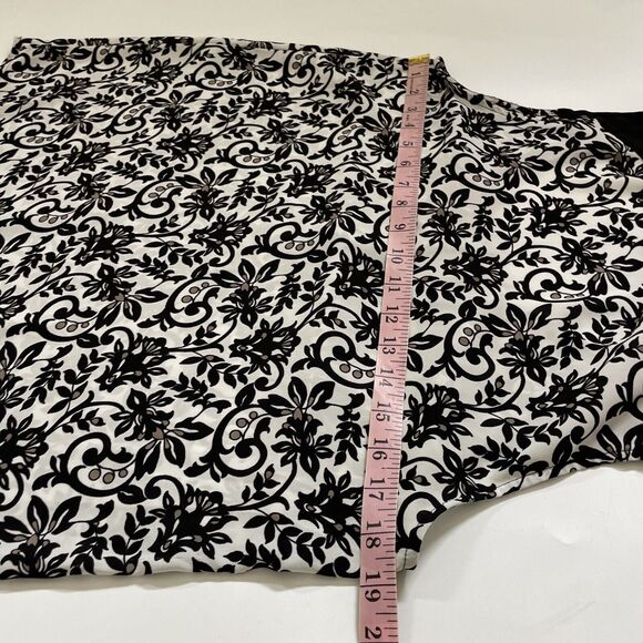 Ann Taylor Loft Womens Small Sleeveless Blouse Size Small Floral Goth Fairy - Picture 7 of 7
